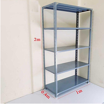 Kệ sắt V lỗ 5 tầng chiều Dài 1m2 x Rộng 30cm x Cao 1m5 - Ảnh 3
